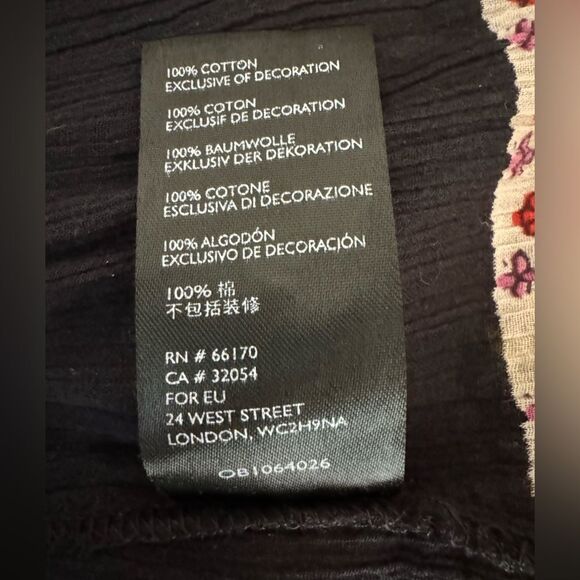 Free People Gardenia Printed Embellished Tunic Top - Picture 10 of 10